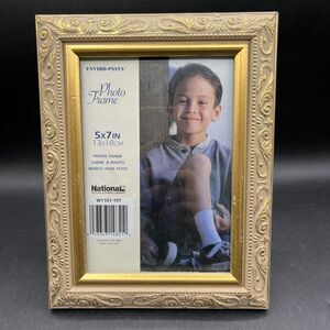 National Romantic Gold Finish & Ornate Scrollwork Edging Photo Picture Frame